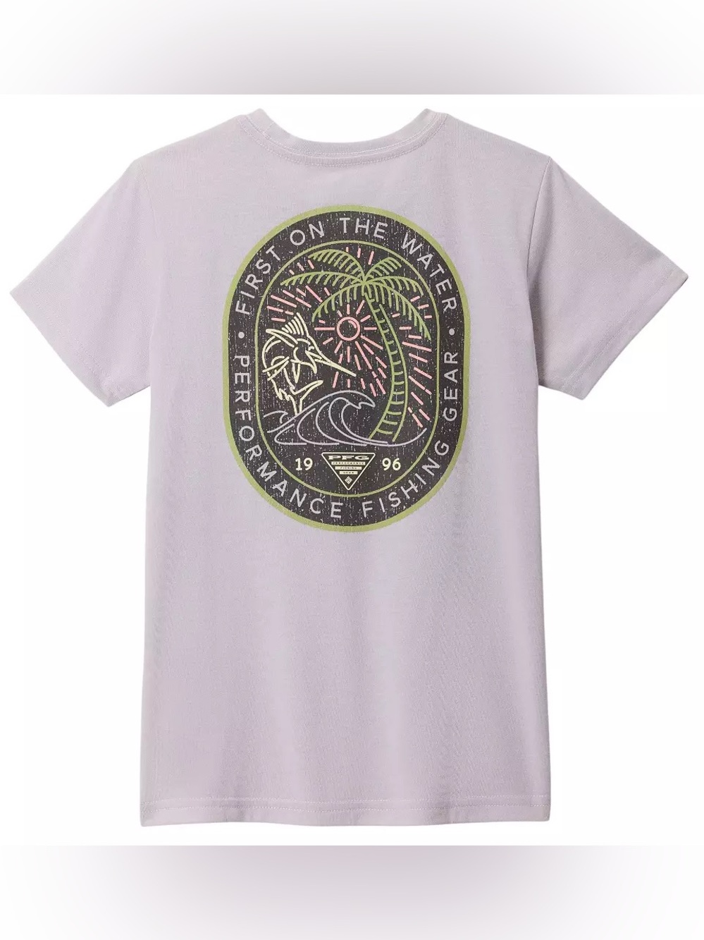 NWT Columbia - Girls' PFG Short Sleeve Graphic T-Shirt Medium 10/12